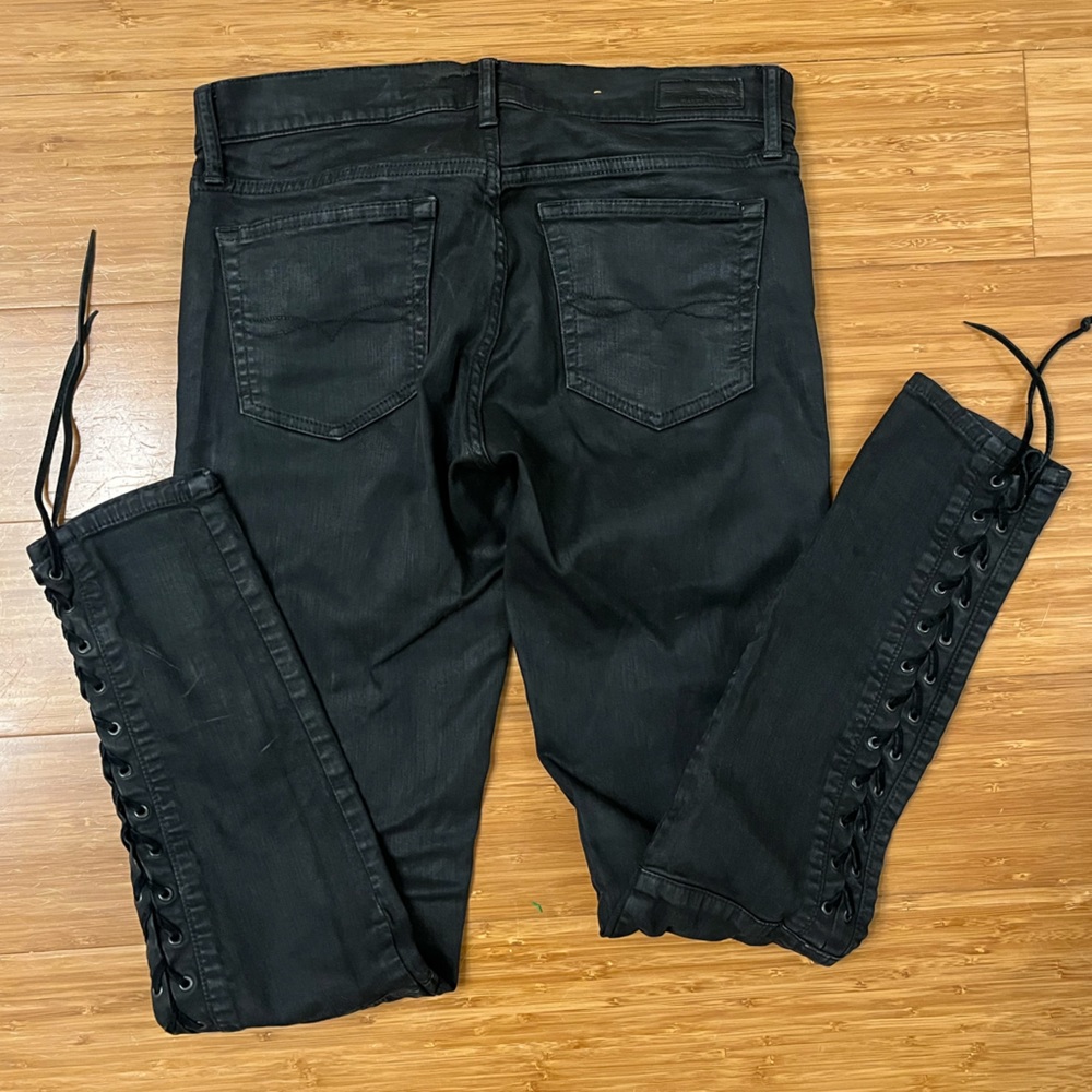 Vintage Polo Ralph Lauren coated lace up jeans